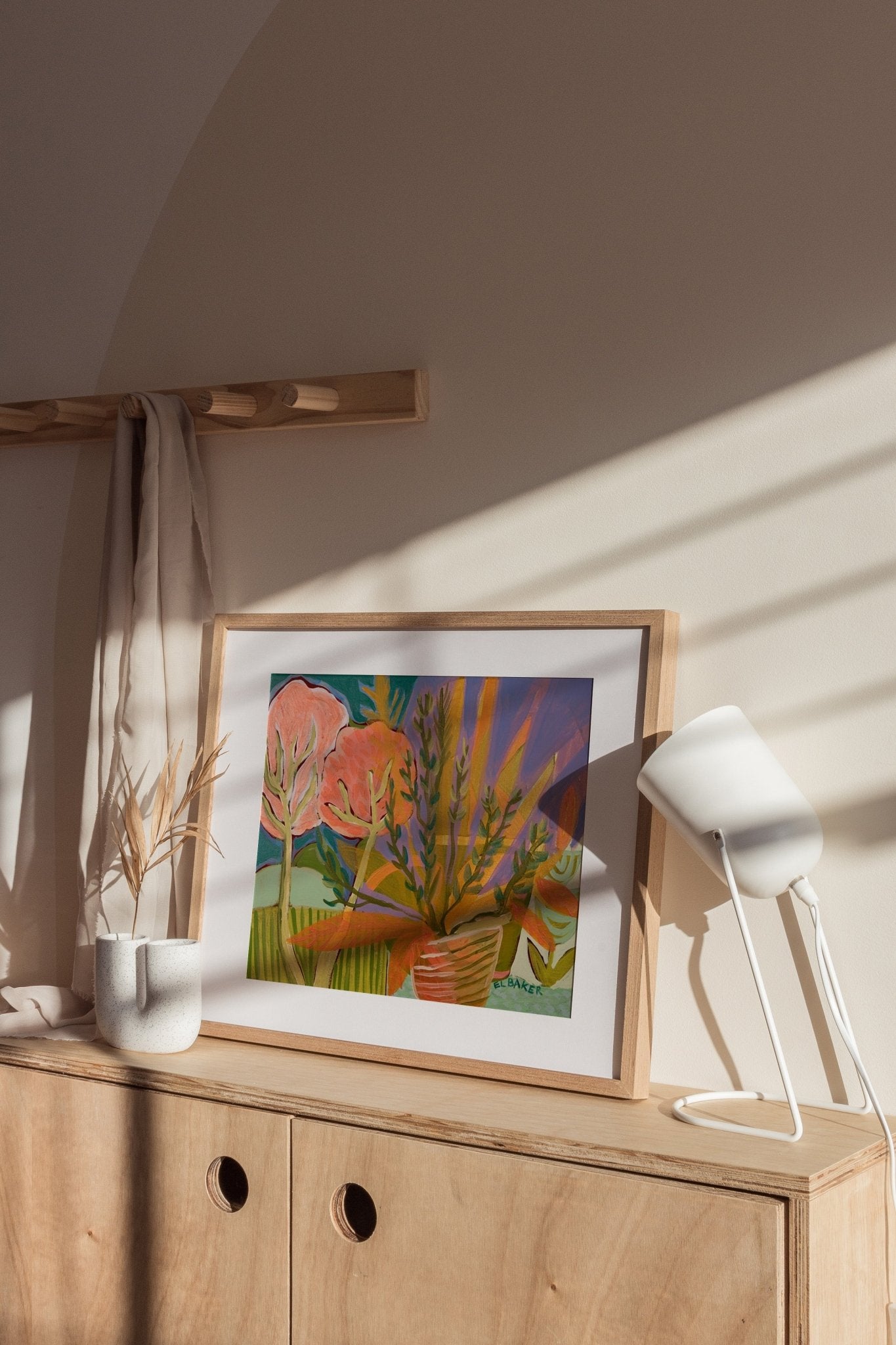 Mediterranean Garden Print - El Baker Art