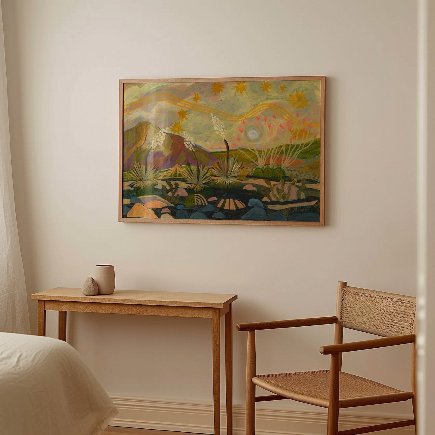 Midcentury Modern Yucca Wall Art Print - El Baker Art