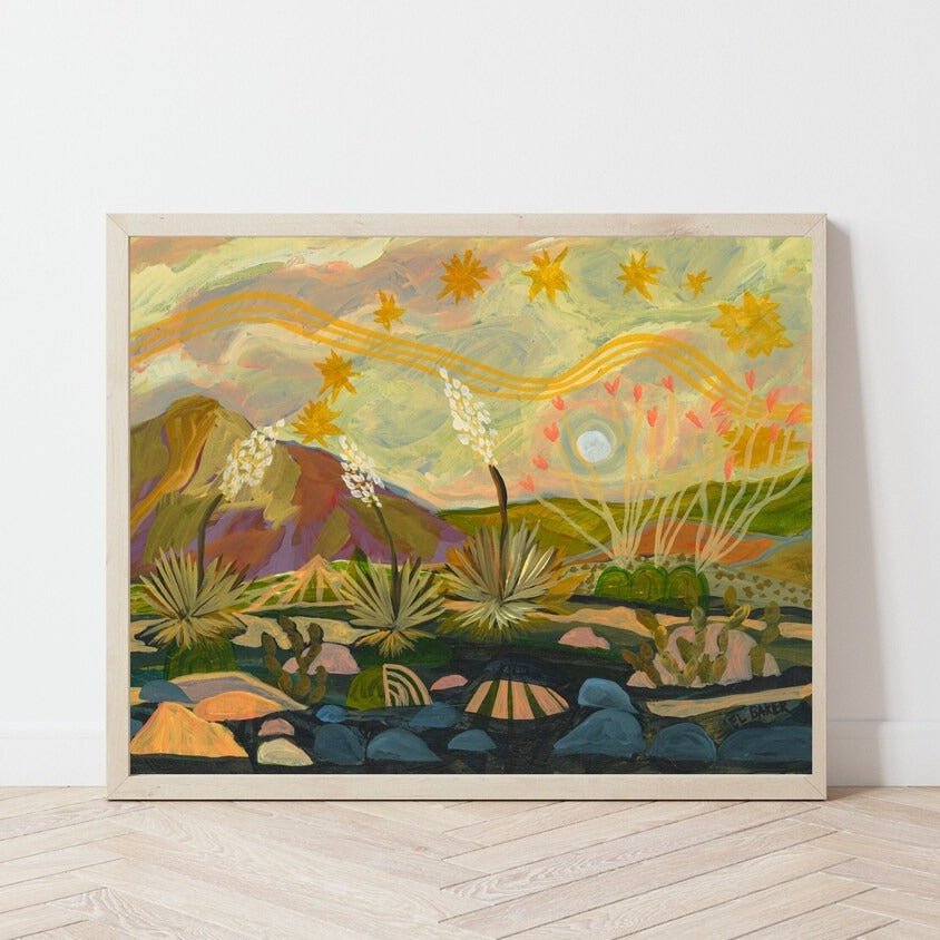 Midcentury Modern Yucca Wall Art Print - El Baker Art