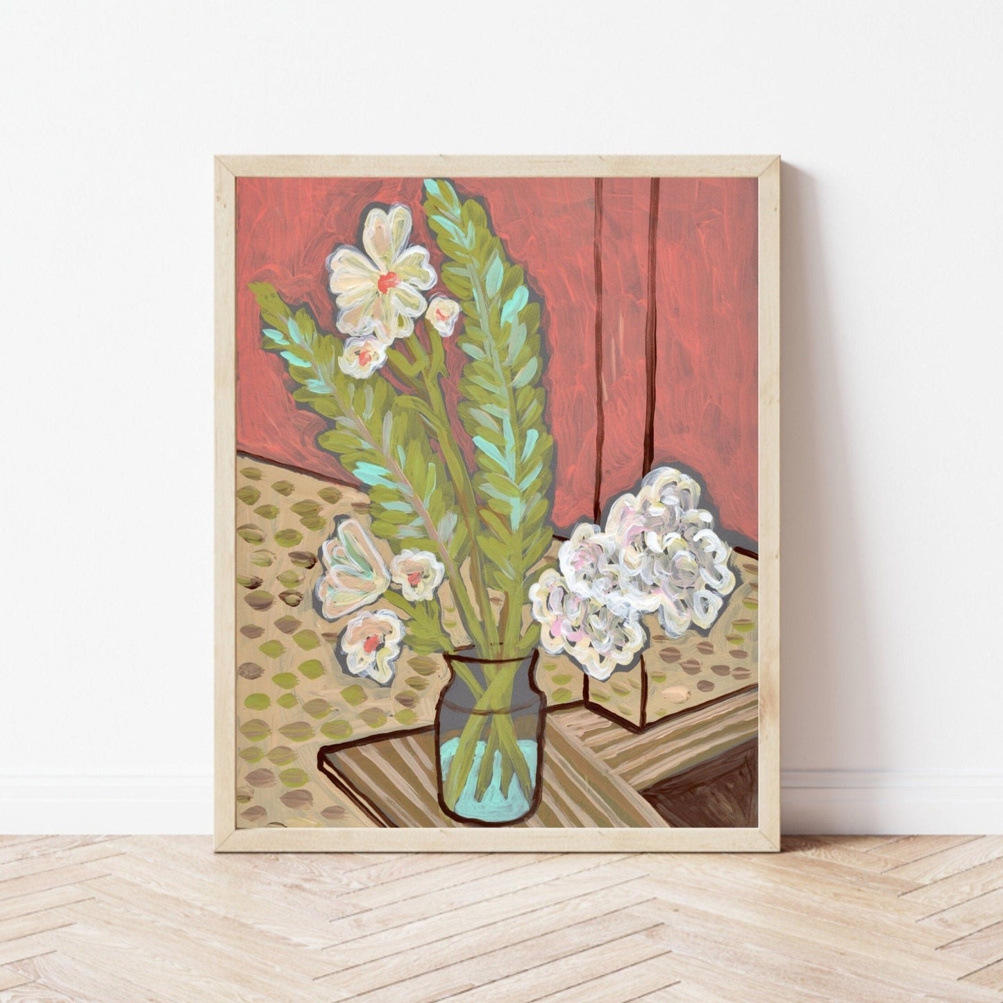Modern Minimalist Flower Print - El Baker Art