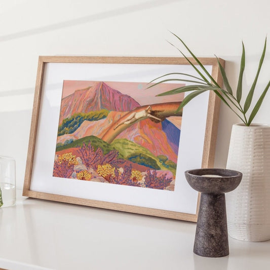 Modern Retro California Rainbow Print - El Baker Art