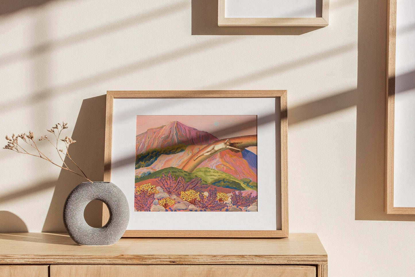 Modern Retro California Rainbow Print - El Baker Art
