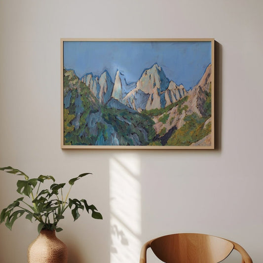Mt. Whitney California Travel Print - El Baker Art