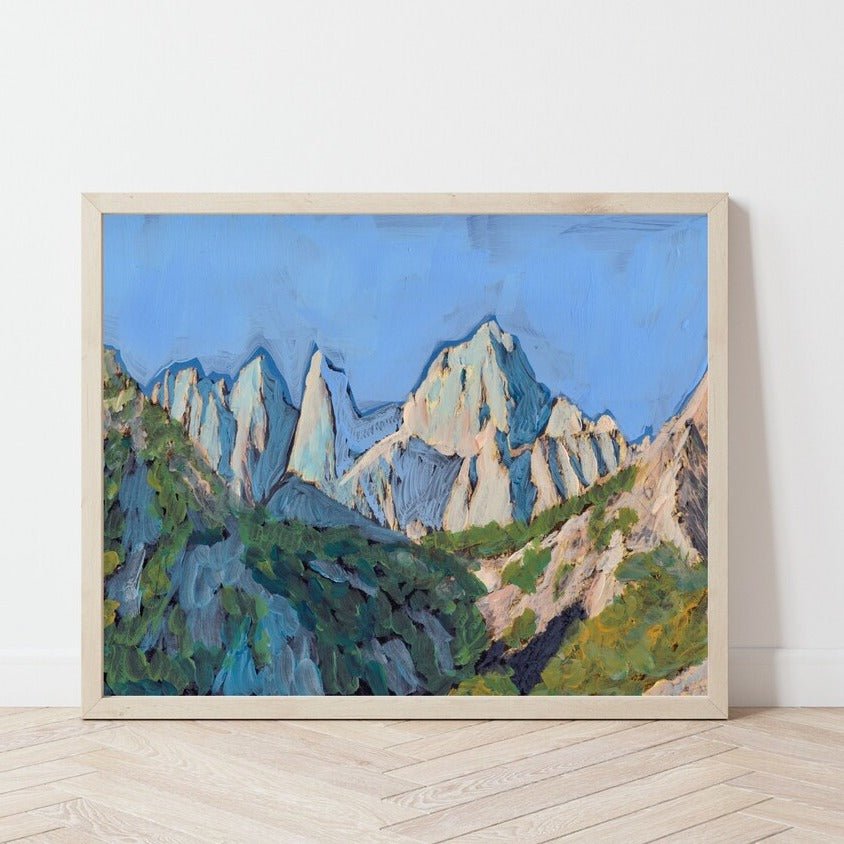 Mt. Whitney California Travel Print - El Baker Art