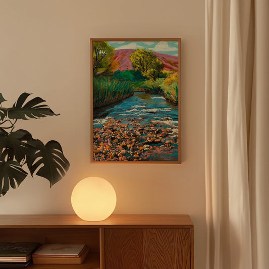 New Mexico River Travel Print - El Baker Art
