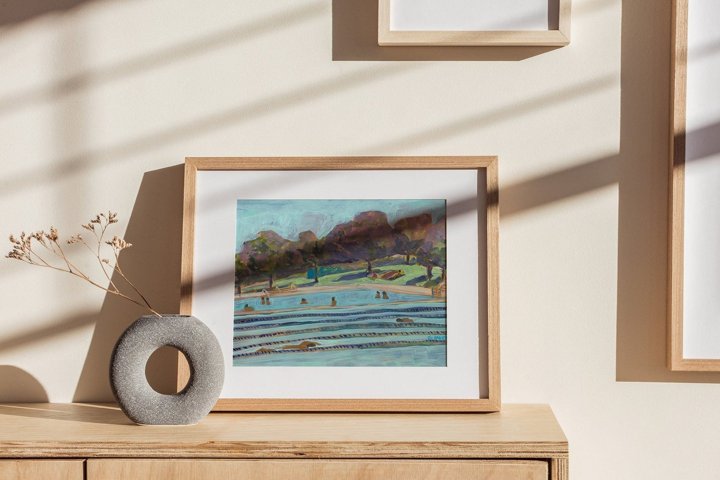 Pastel Deep Eddy Pool Print - El Baker Art