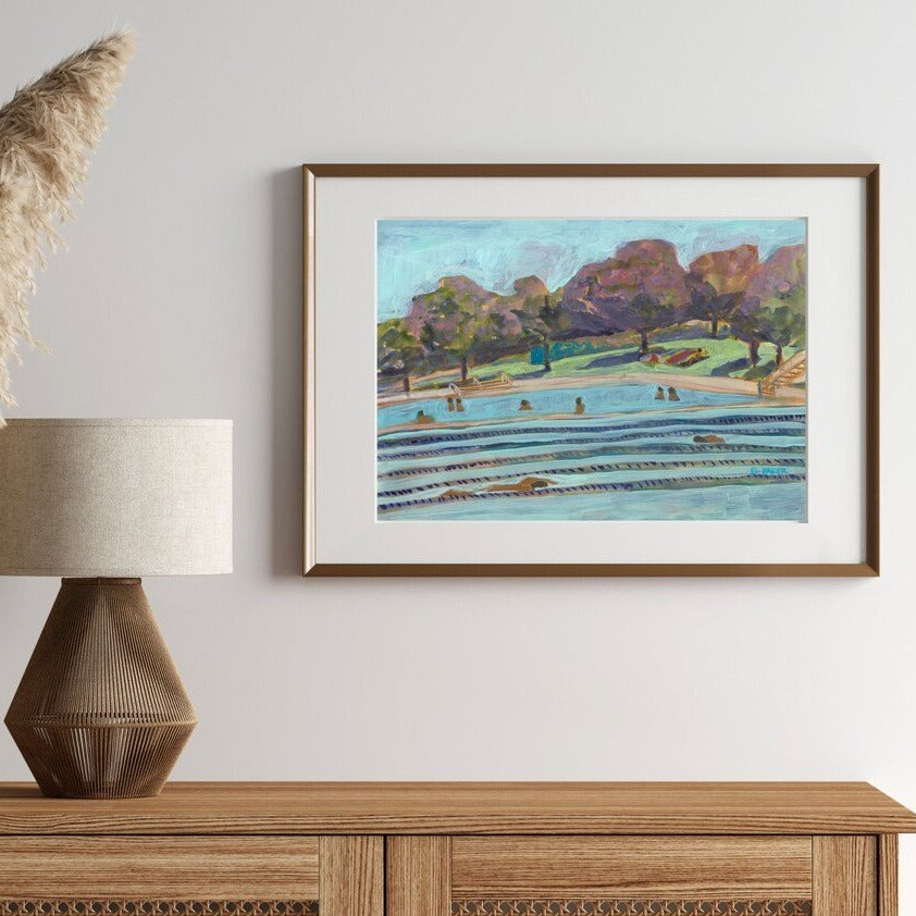 Pastel Deep Eddy Pool Print - El Baker Art
