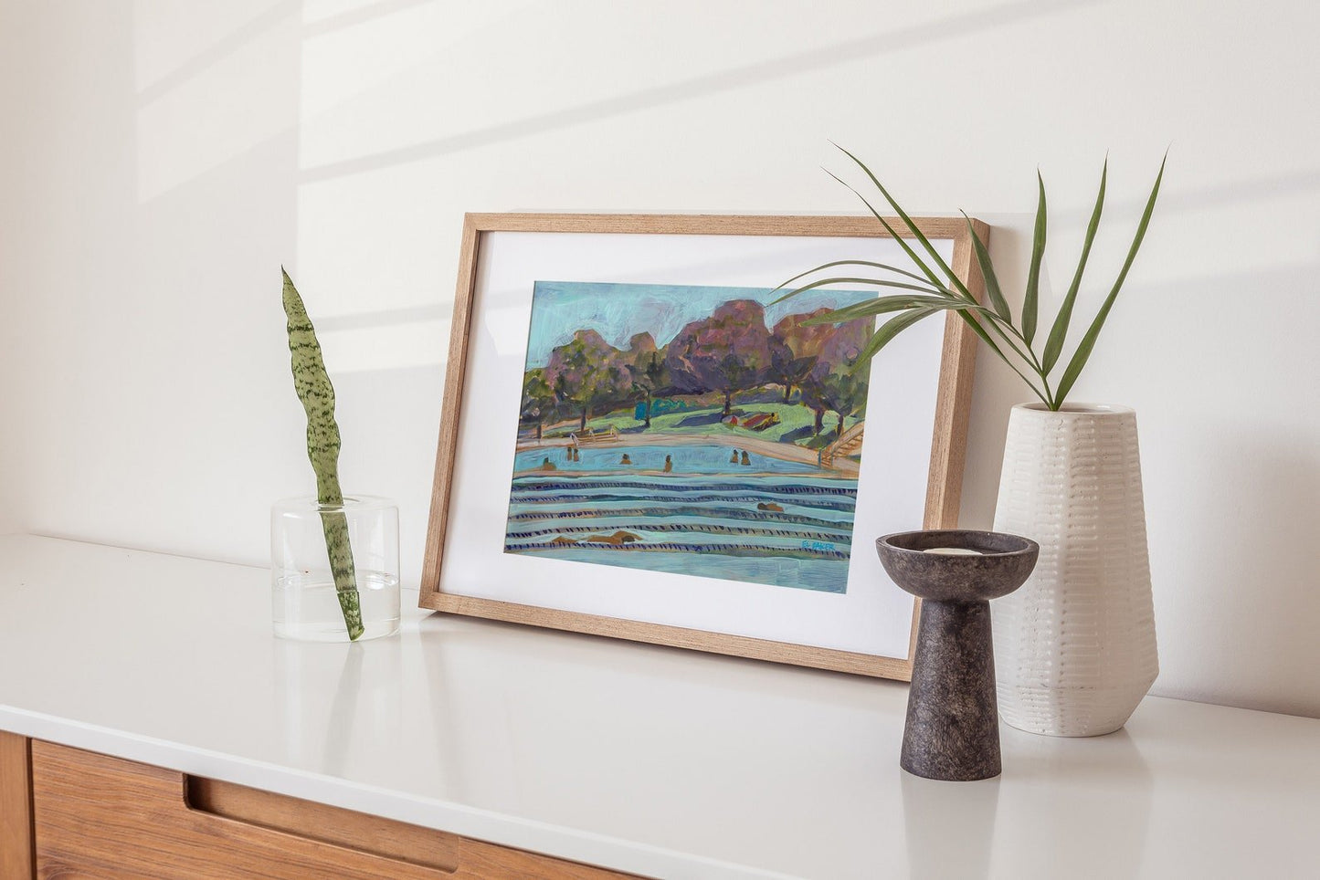 Pastel Deep Eddy Pool Print - El Baker Art