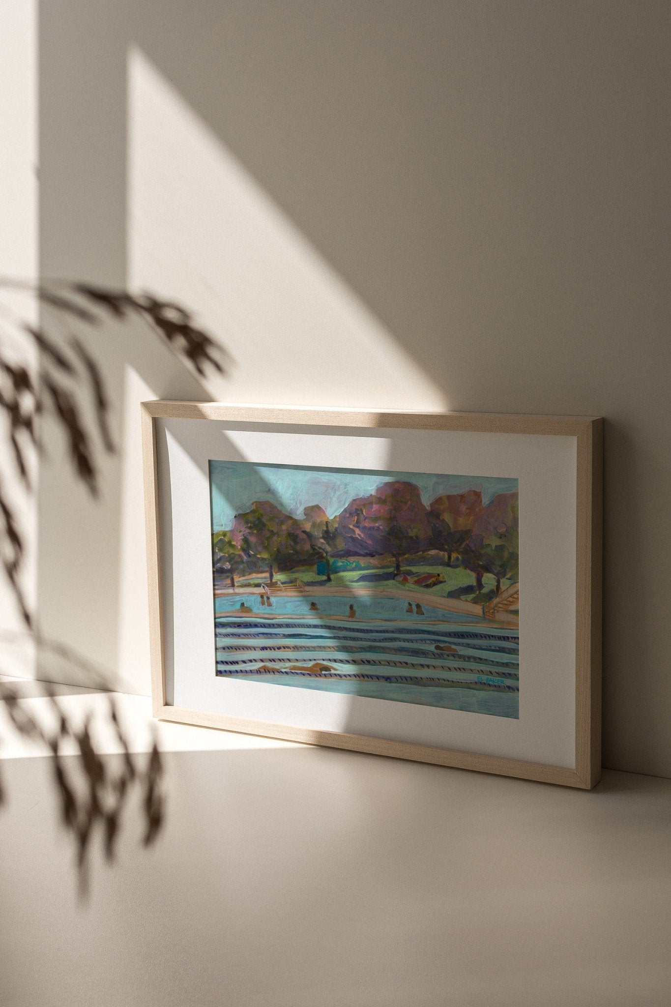 Pastel Deep Eddy Pool Print - El Baker Art