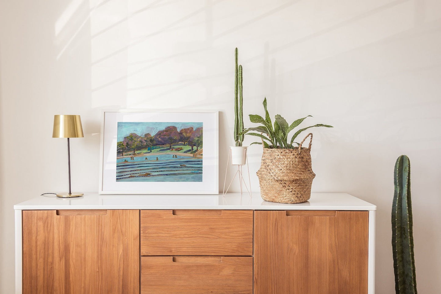 Pastel Deep Eddy Pool Print - El Baker Art
