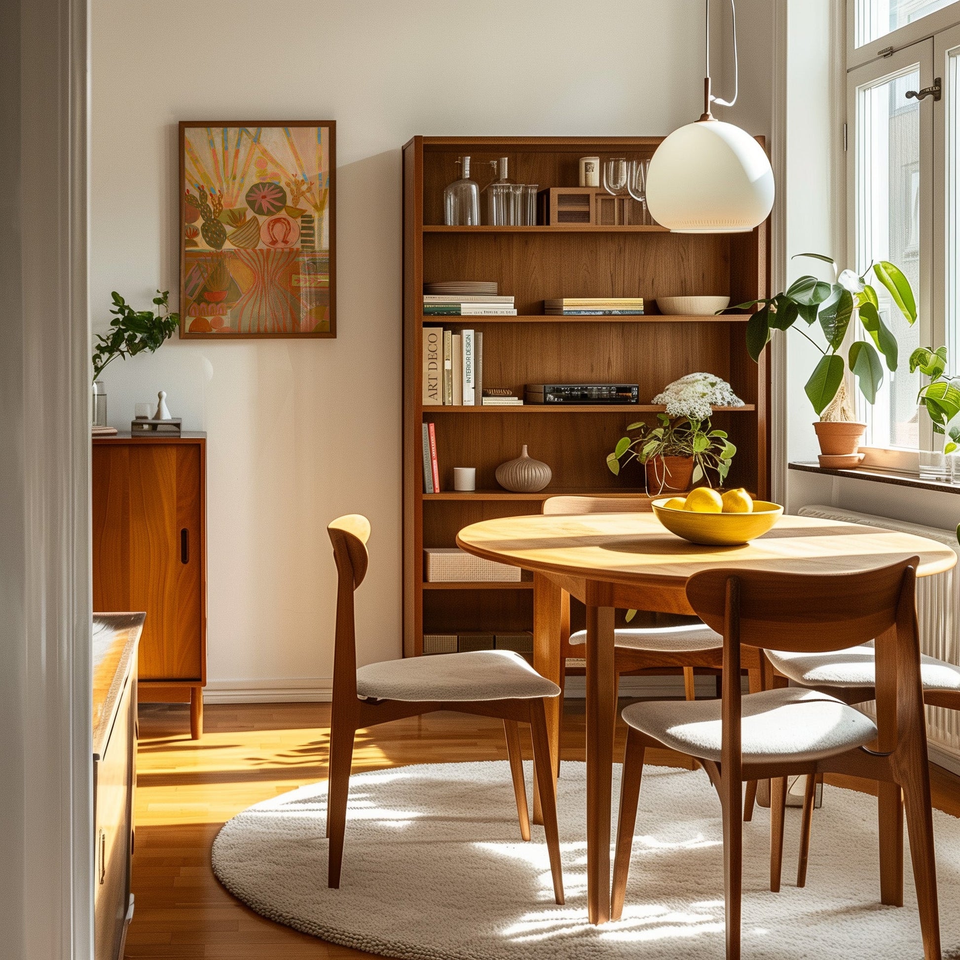 Peach Prickly Pear Cactus Still Life Print - El Baker Art