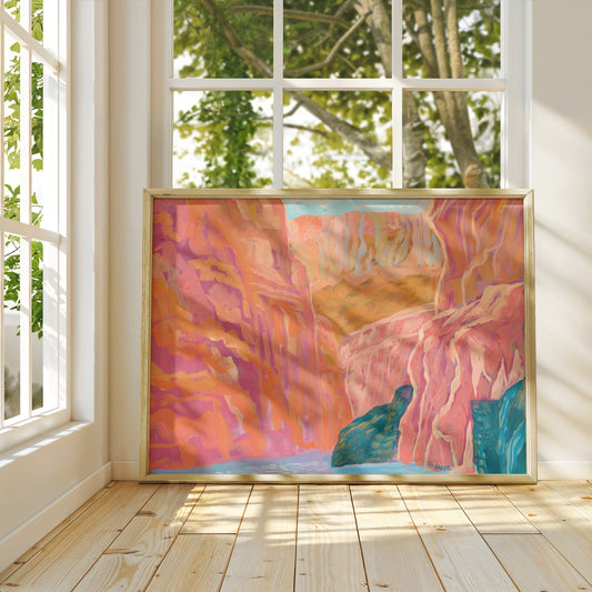 Pink Santa Elena Canyon Big Bend National Park Print - El Baker Art