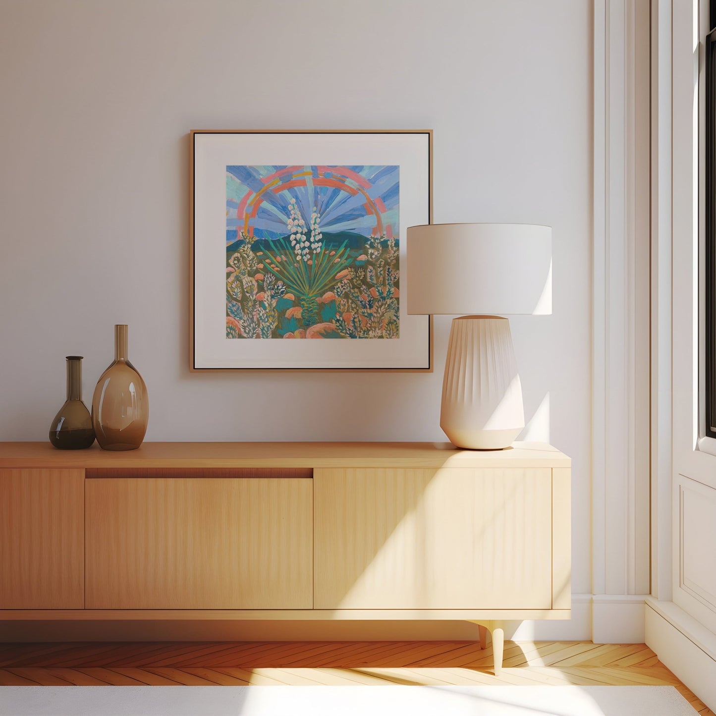 Rainbow Yucca Plant Texas Desert Print - El Baker Art