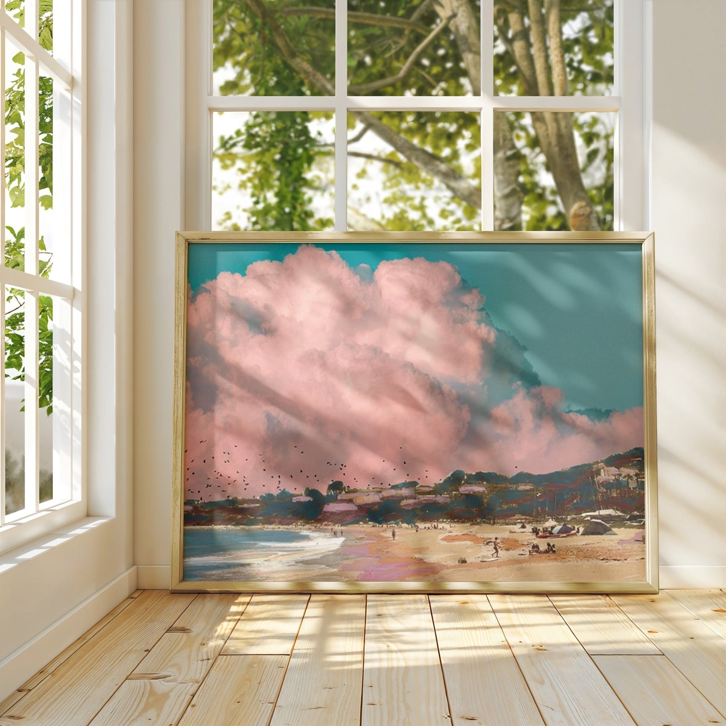 Retro California Ocean Print - El Baker Art