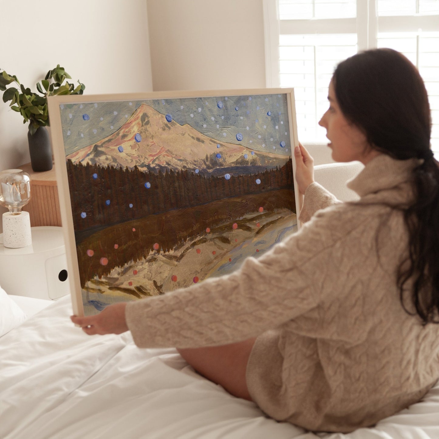 Retro Mt Hood Oregon Art Print - El Baker Art