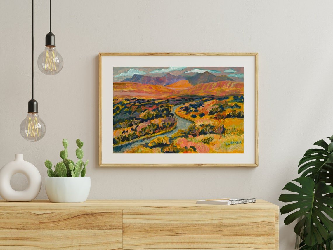 Rio Grande Big Bend National Park Art Print - El Baker Art