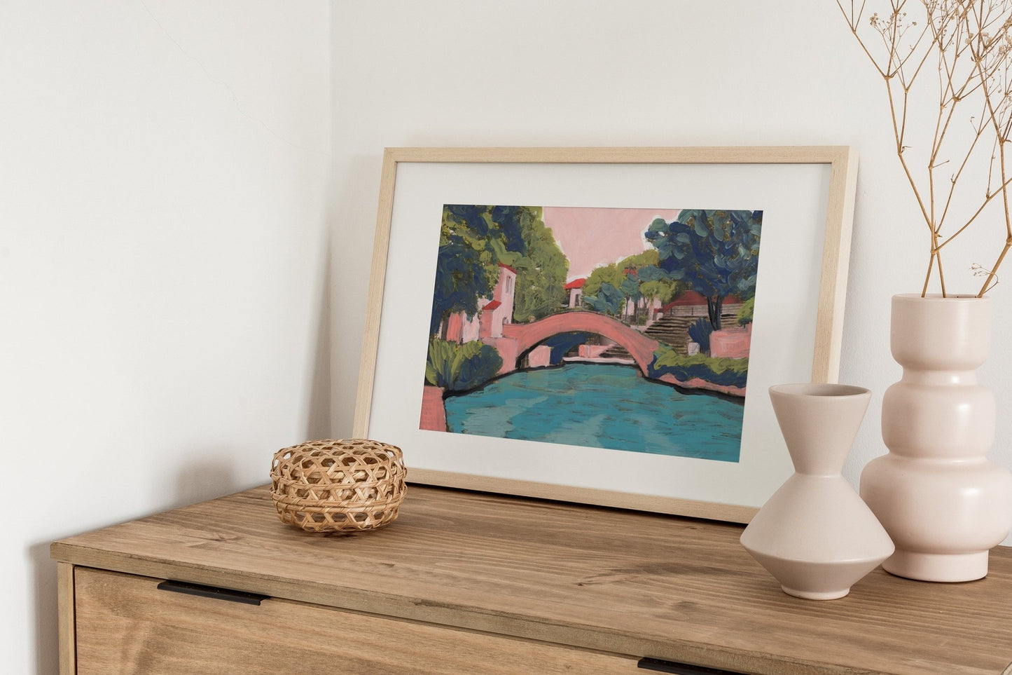 San Antonio Riverwalk Print - El Baker Art