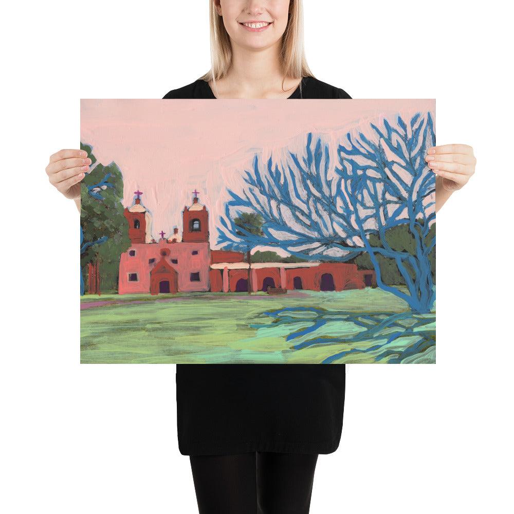 San Antonio Texas Mission Print - El Baker Art