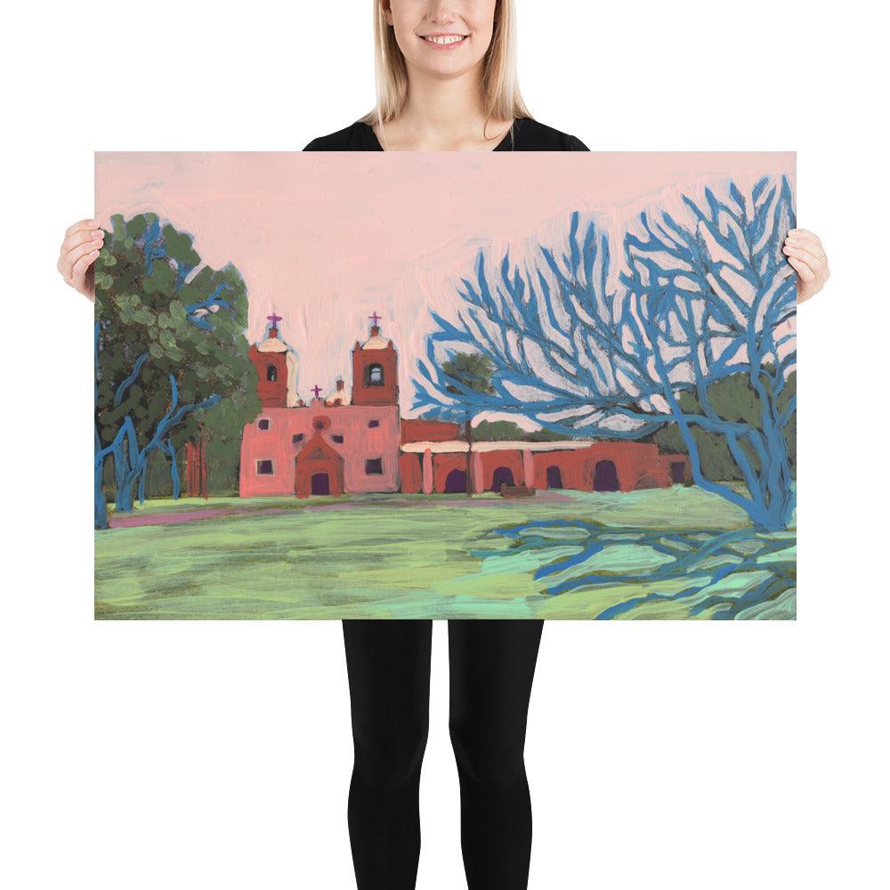 San Antonio Texas Mission Print - El Baker Art