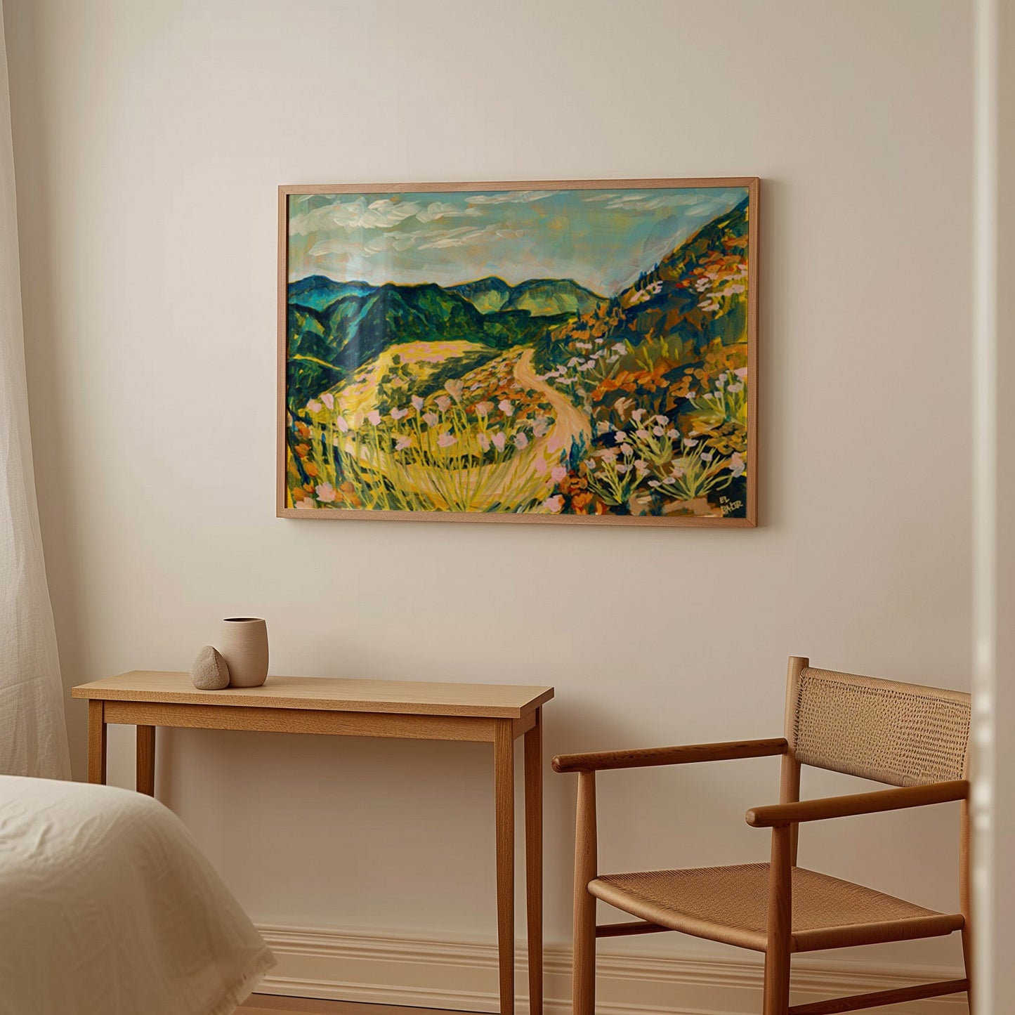 San Gabriel Mountains California Wildflower Print - El Baker Art