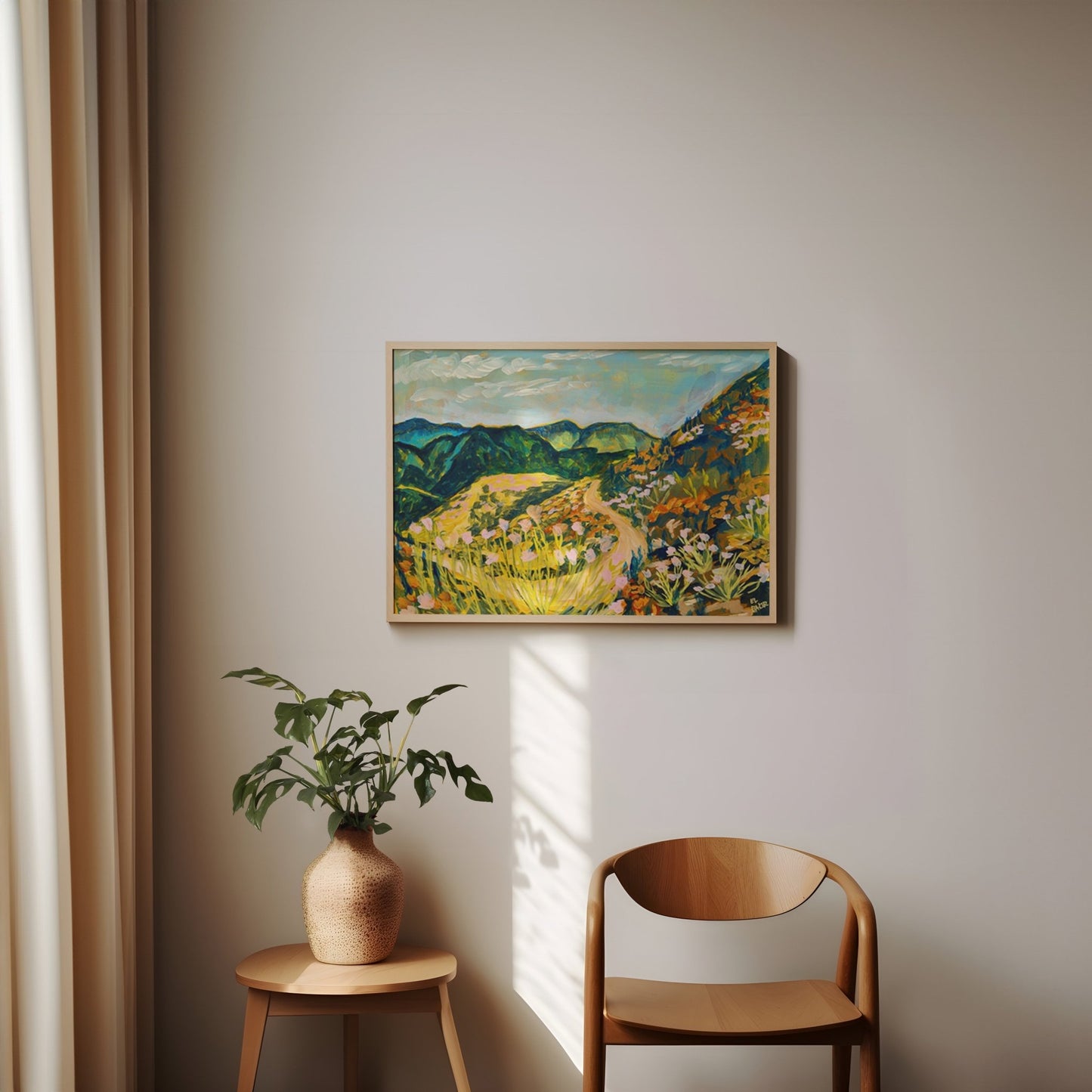 San Gabriel Mountains California Wildflower Print - El Baker Art