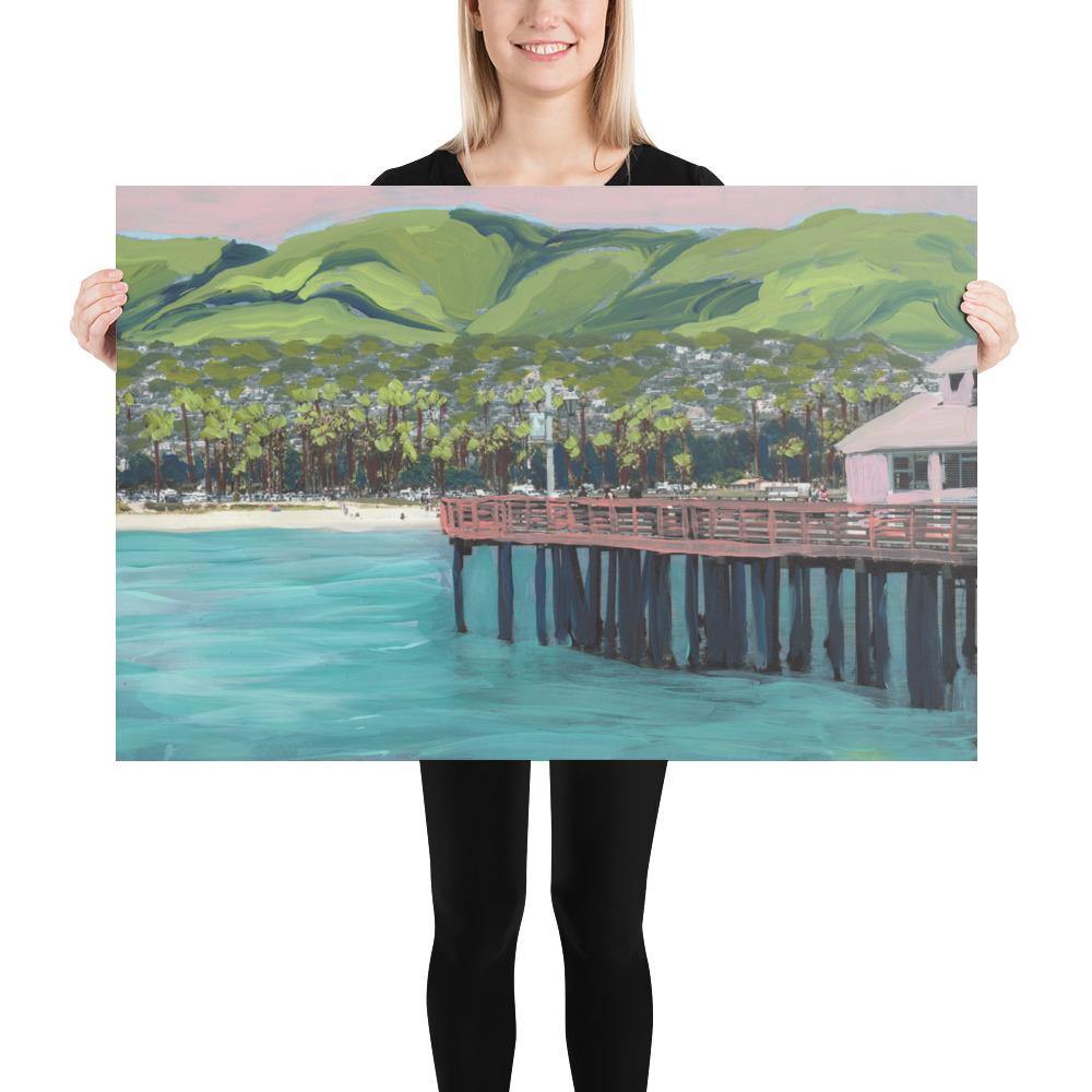 Santa Barbara California Pier Print - El Baker Art