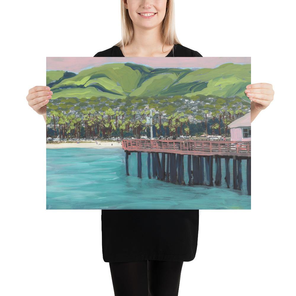 Santa Barbara California Pier Print - El Baker Art