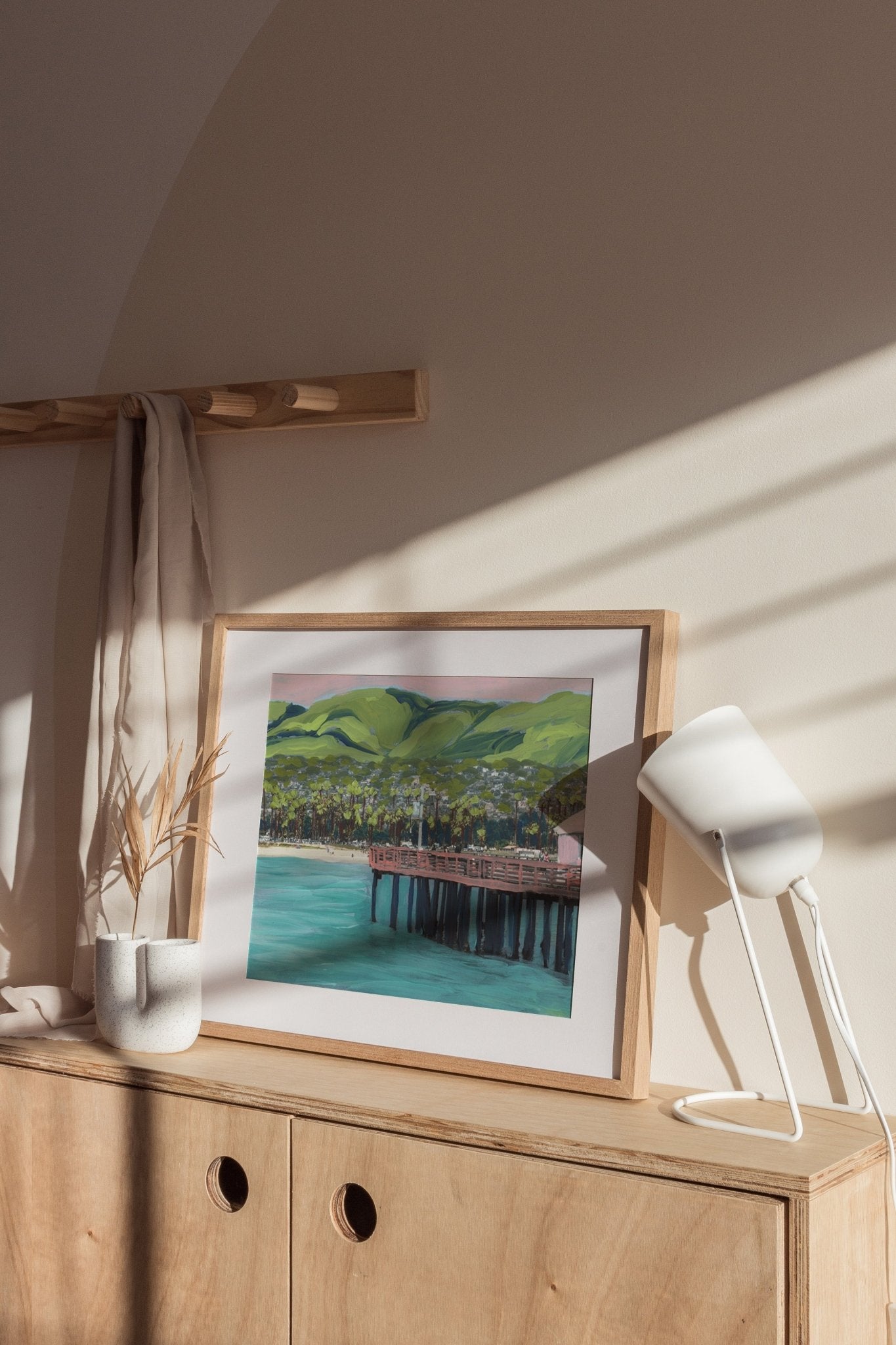 Santa Barbara California Pier Print - El Baker Art