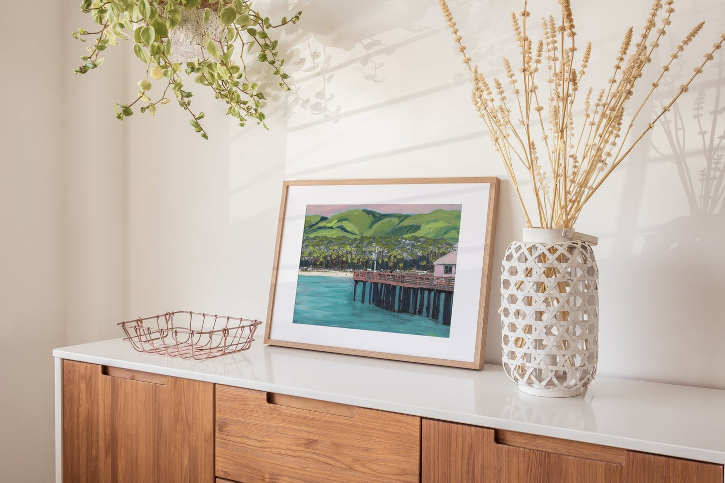Santa Barbara California Pier Print - El Baker Art