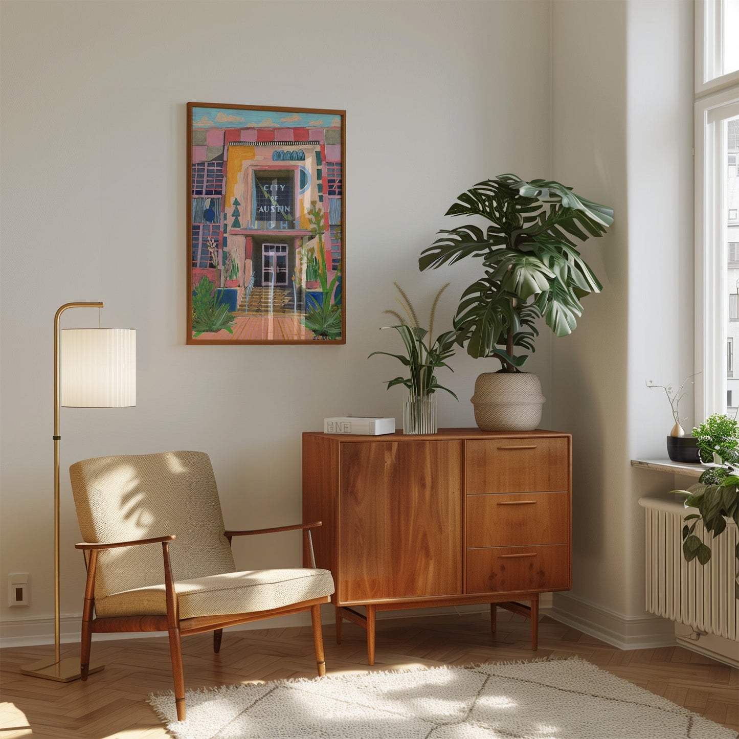 Seaholm Power Plant Print - El Baker Art