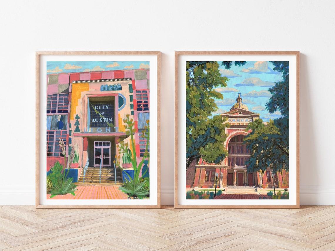 Seaholm Power Plant Print - El Baker Art