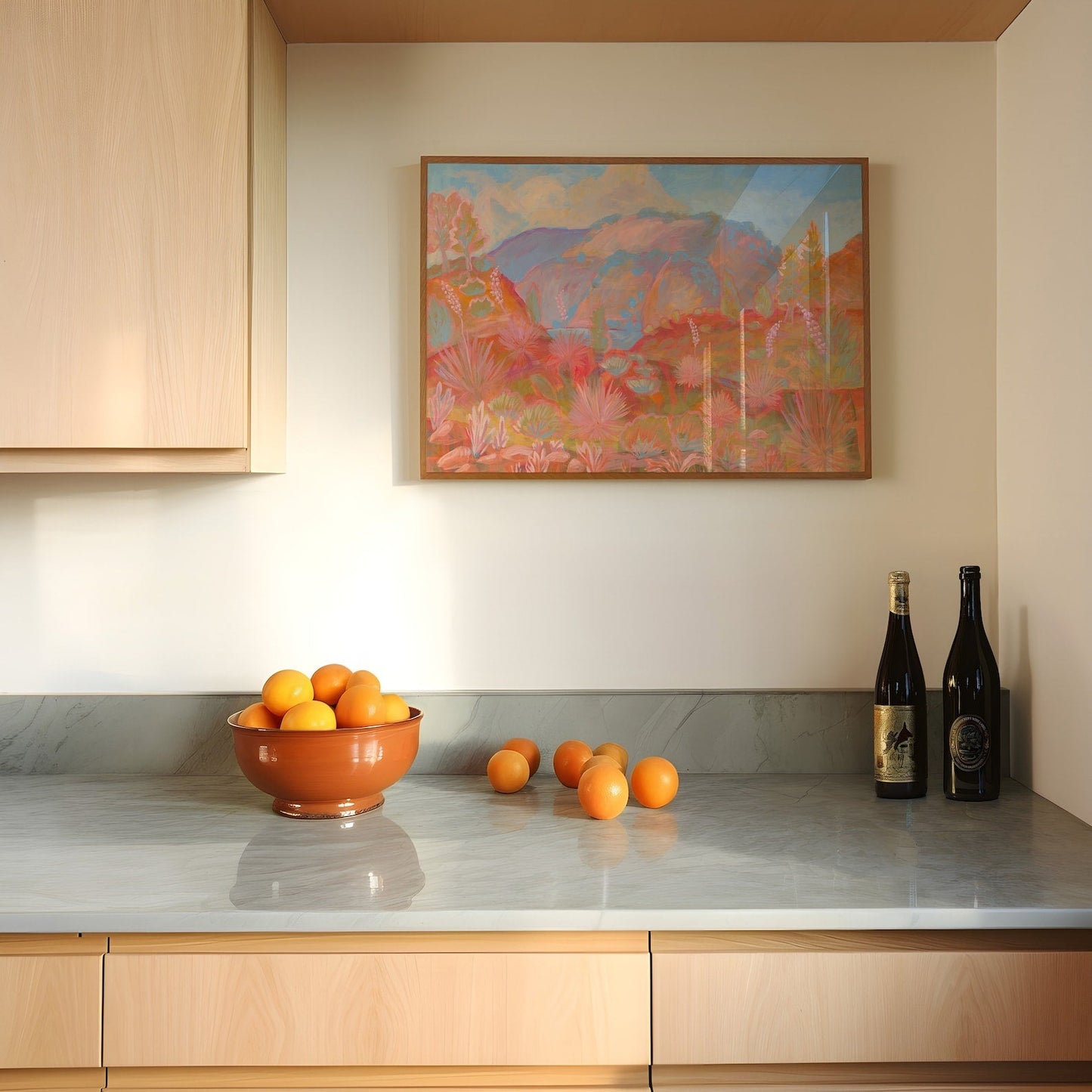 Southwestern Pastel Landscape Print - El Baker Art