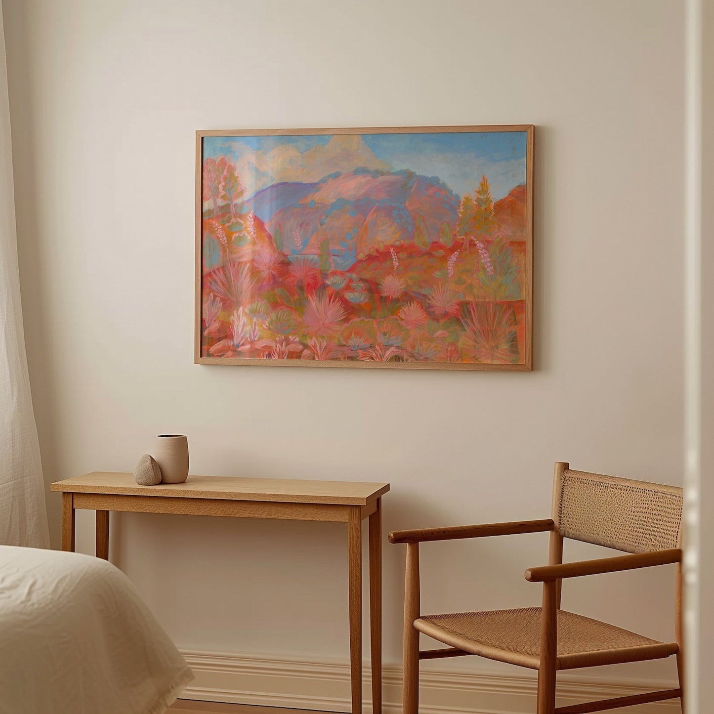 Southwestern Pastel Landscape Print - El Baker Art