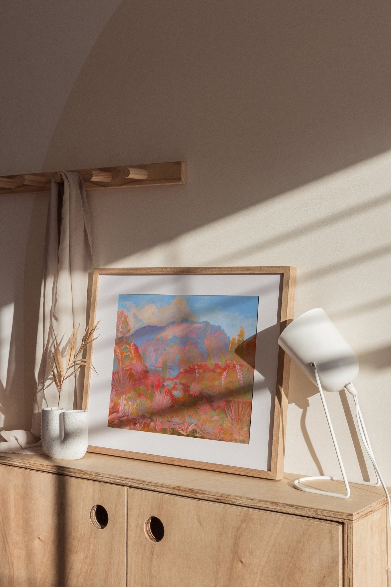 Southwestern Pastel Landscape Print - El Baker Art