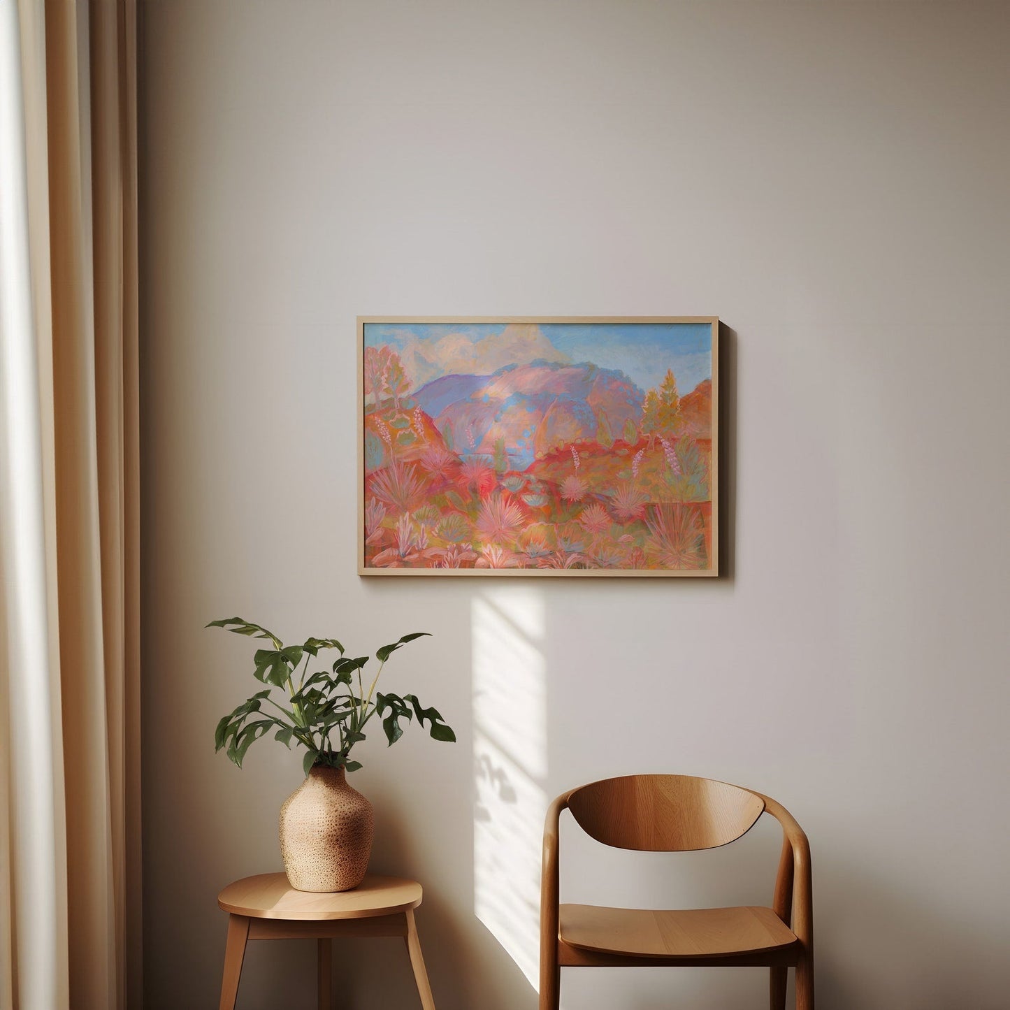 Southwestern Pastel Landscape Print - El Baker Art