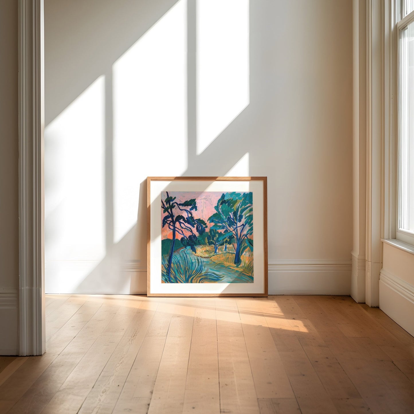 Texas River Sunset Print - El Baker Art