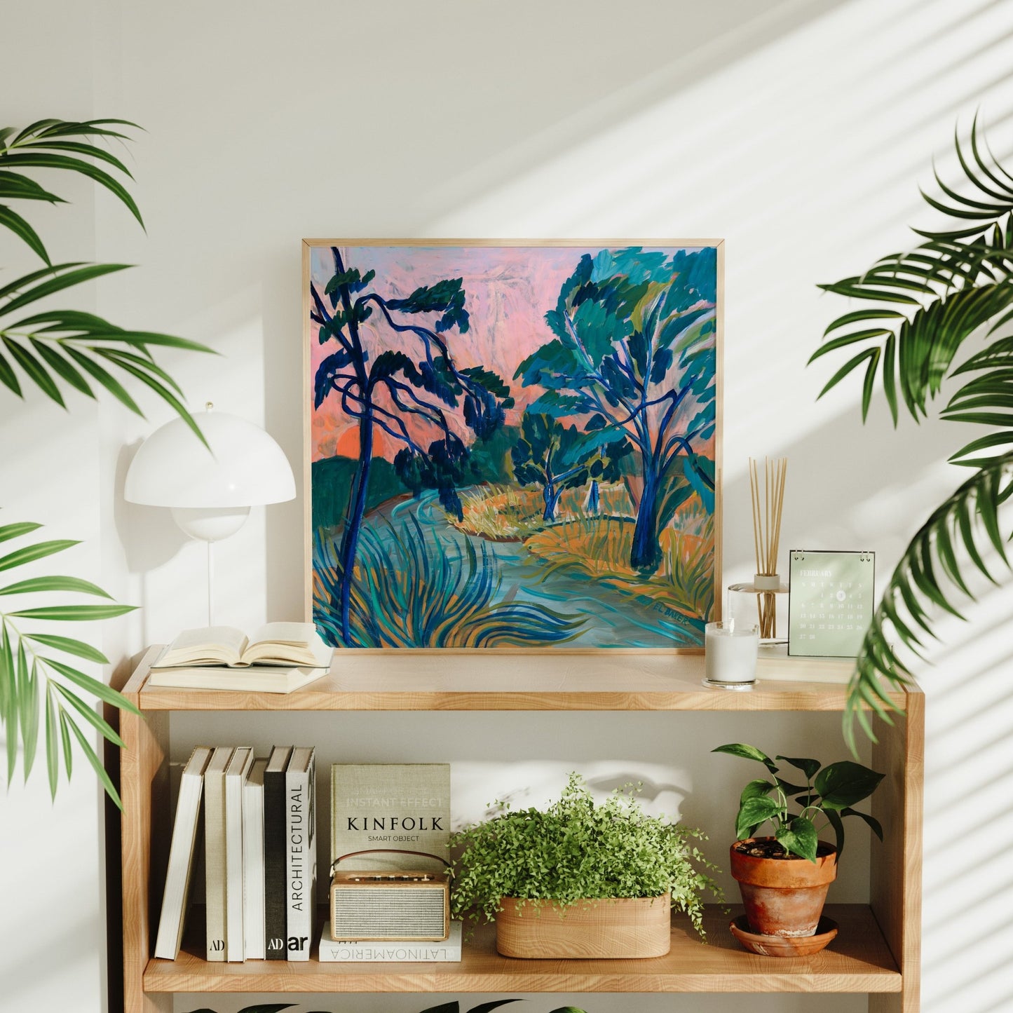 Texas River Sunset Print - El Baker Art