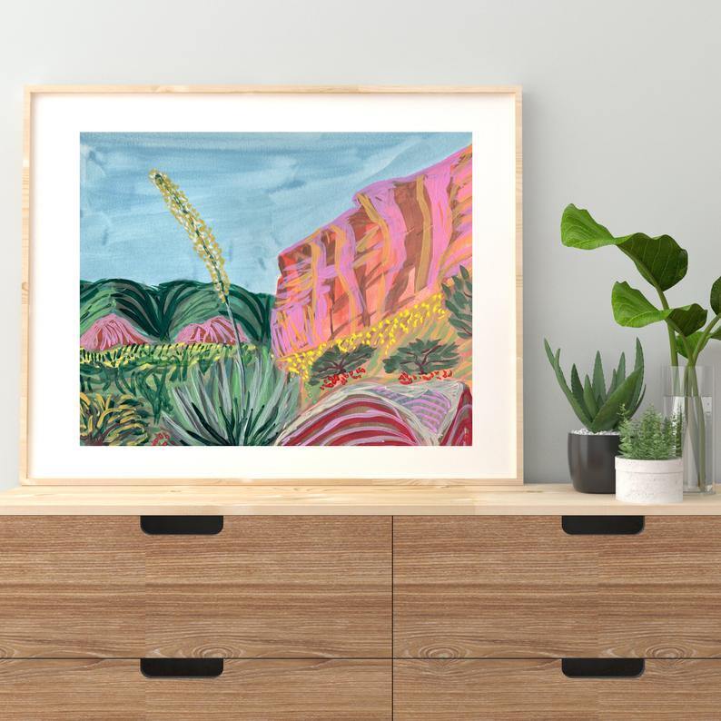 Texas State Park Caprock Canyons Print - El Baker Art