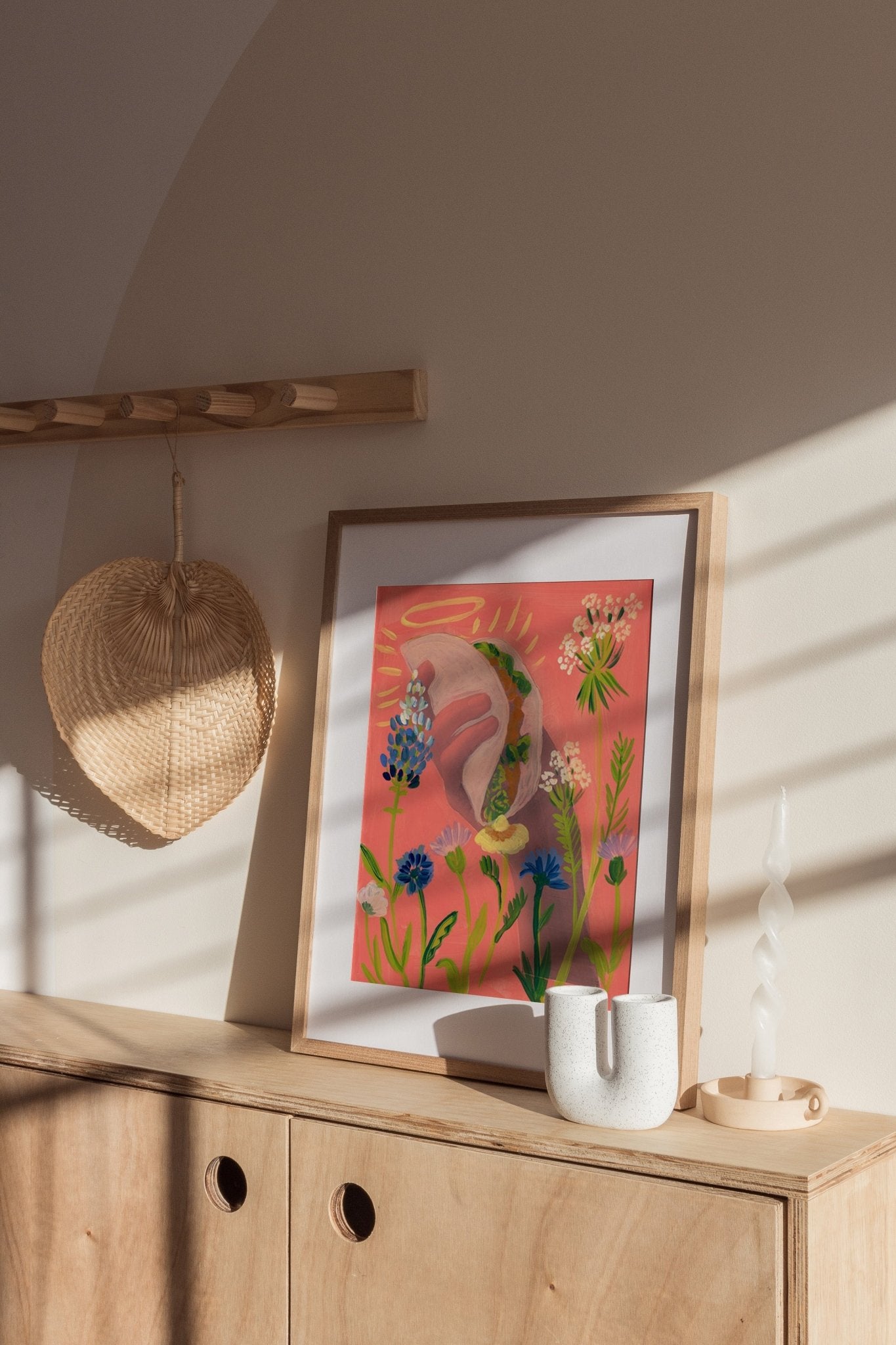 Texas Wildflowers Taco Print - El Baker Art