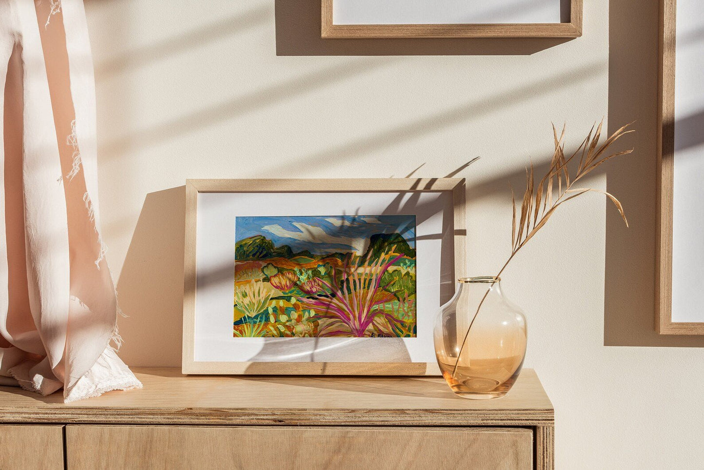 West Texas Desert Plants Print - El Baker Art