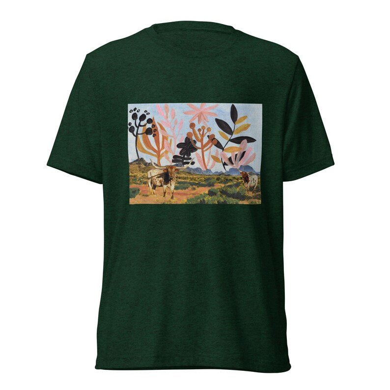 Western Longhorn T-Shirt - El Baker Art