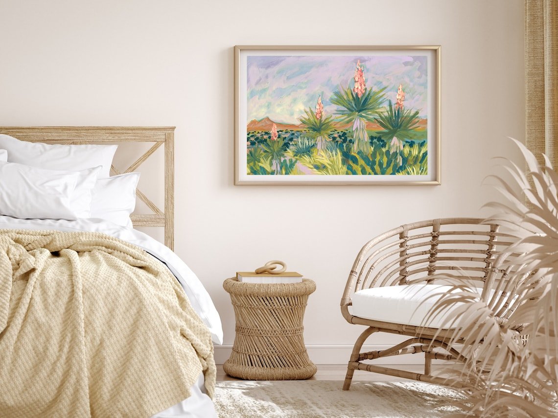 Western Yucca Botanical Print - El Baker Art