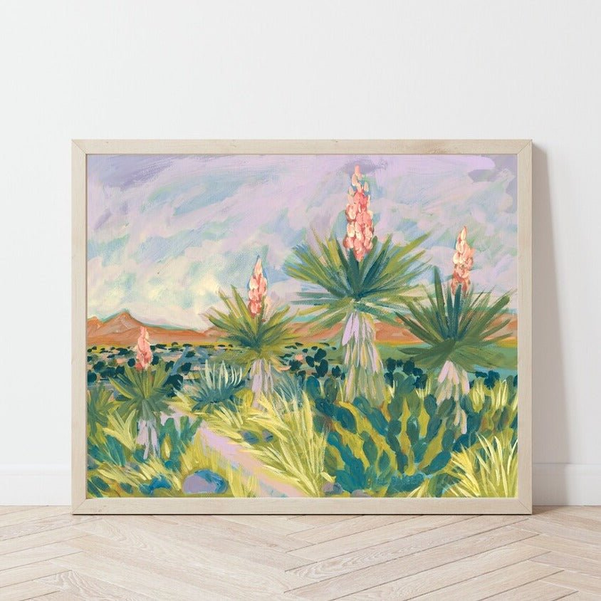 Western Yucca Botanical Print - El Baker Art