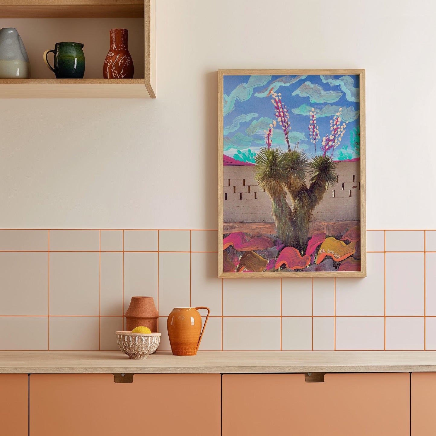 Western Yucca Plant Print - El Baker Art