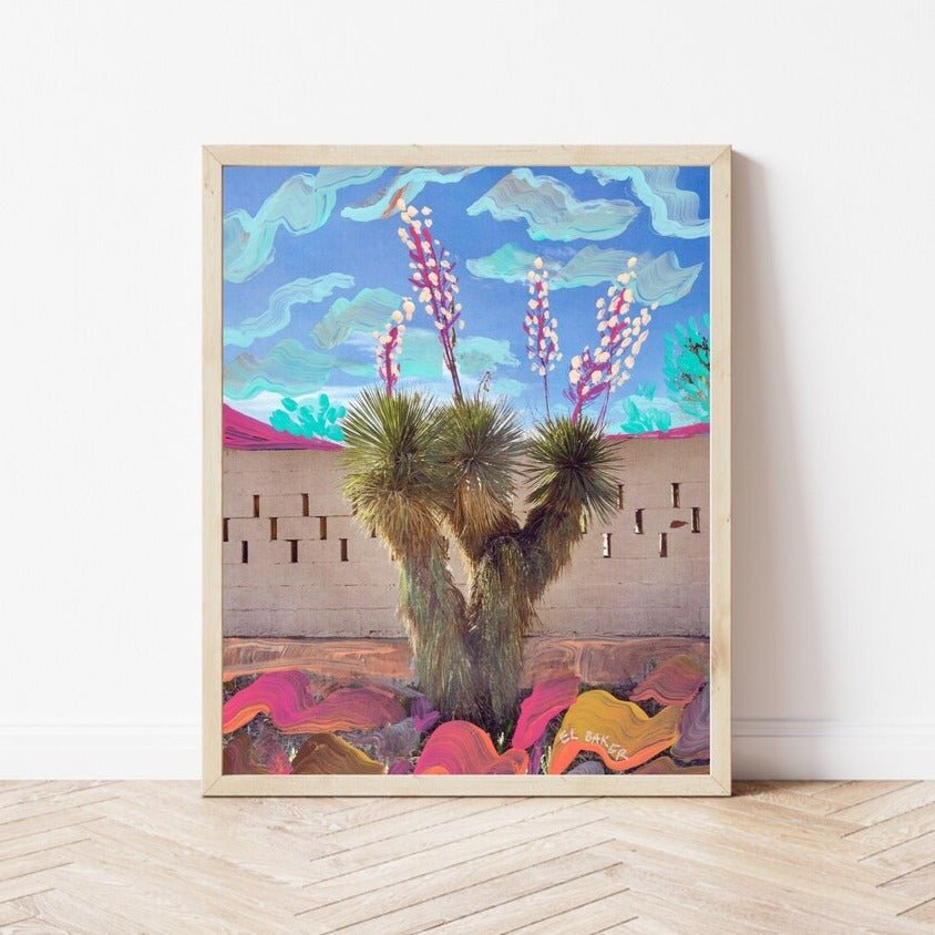 Western Yucca Plant Print - El Baker Art