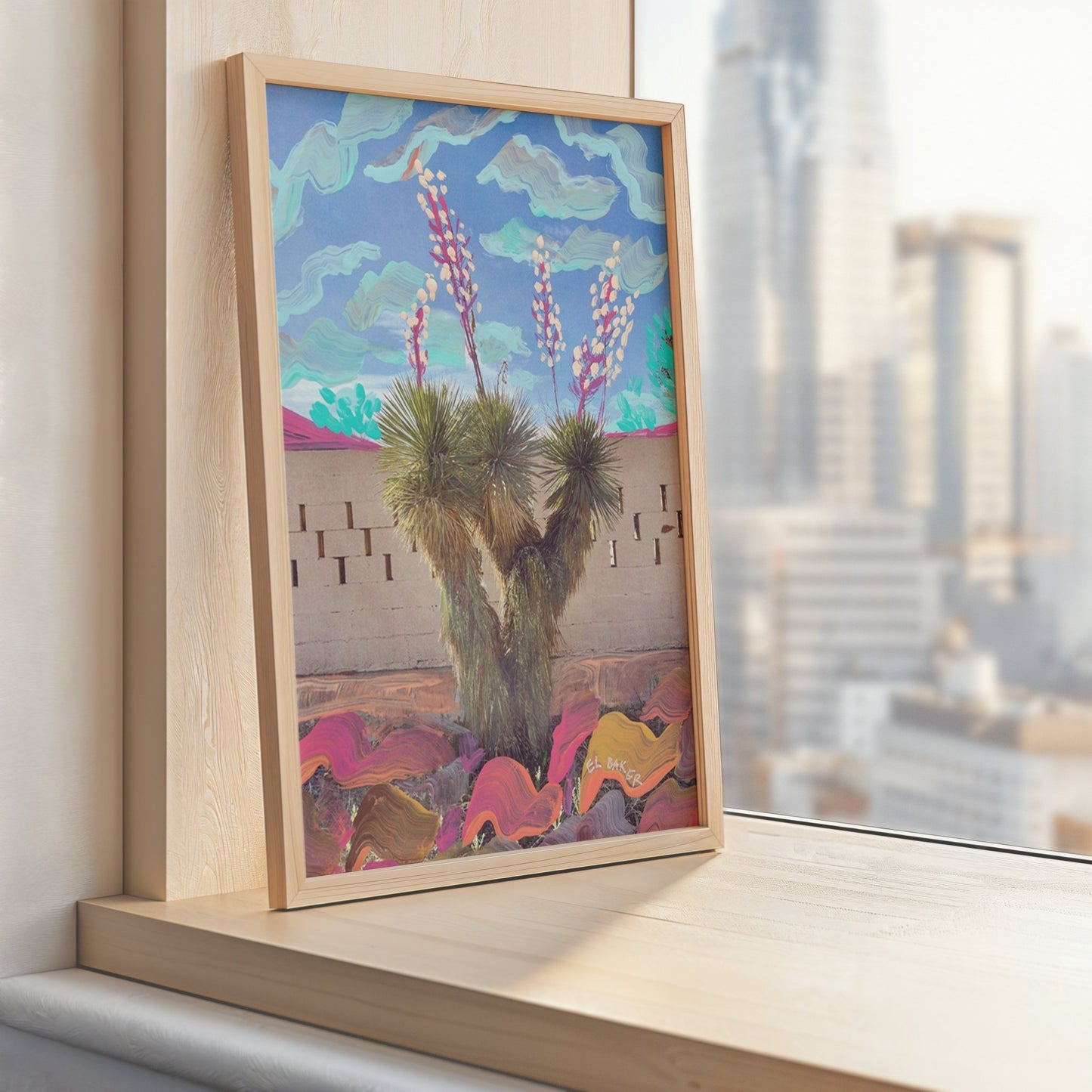 Western Yucca Plant Print - El Baker Art