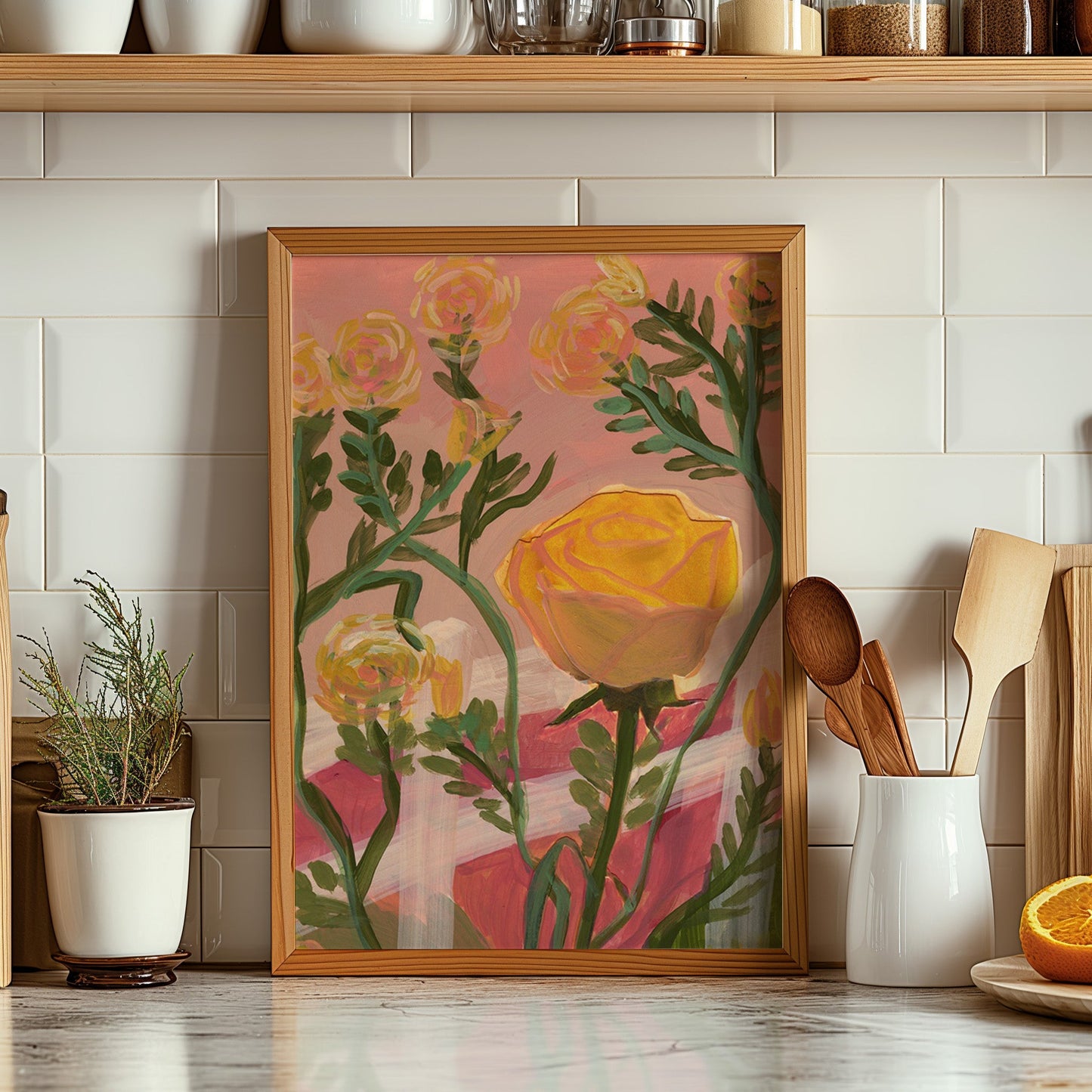 Yellow Rose of Texas Print - El Baker Art