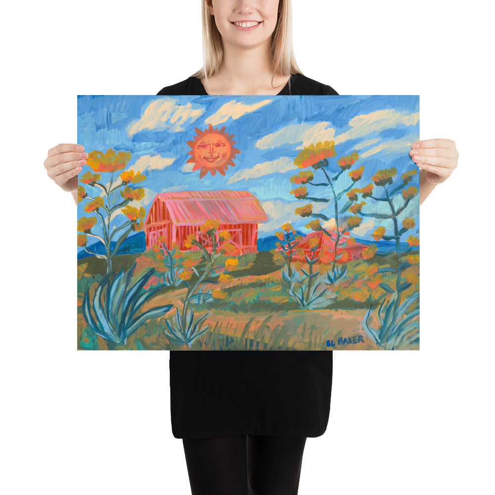 West Texas Happy Farm Print