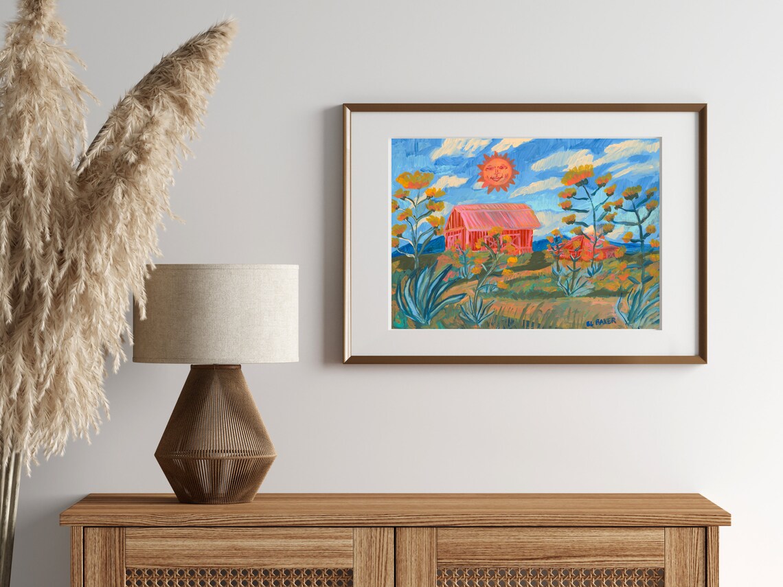 West Texas Happy Farm Print
