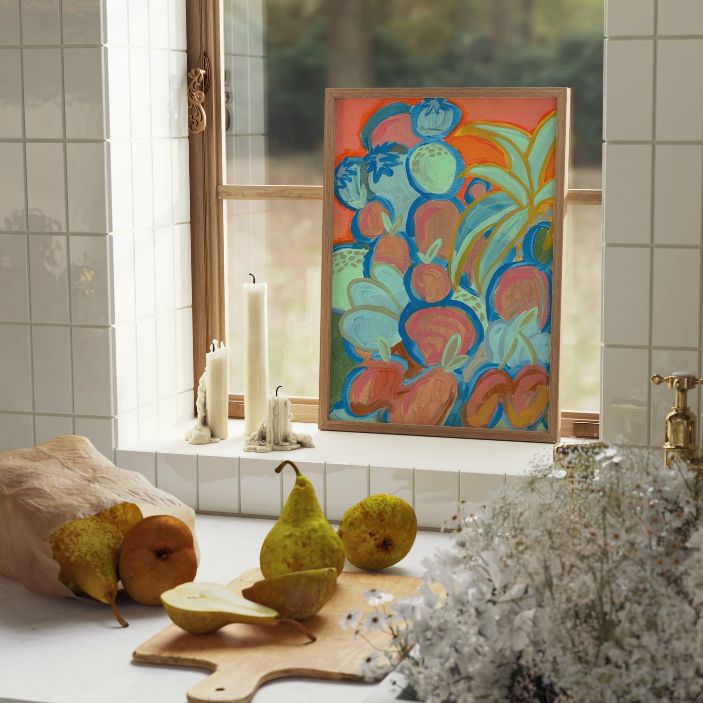 Impressionist Fruit Oranges Print